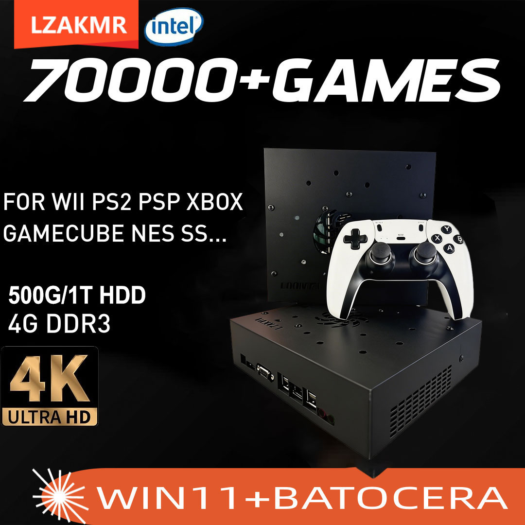 Retro Gaming N64 - スーパーゲームコンソール X8 Pro 70000+ゲーム I3-3110M 60+エミュレーター