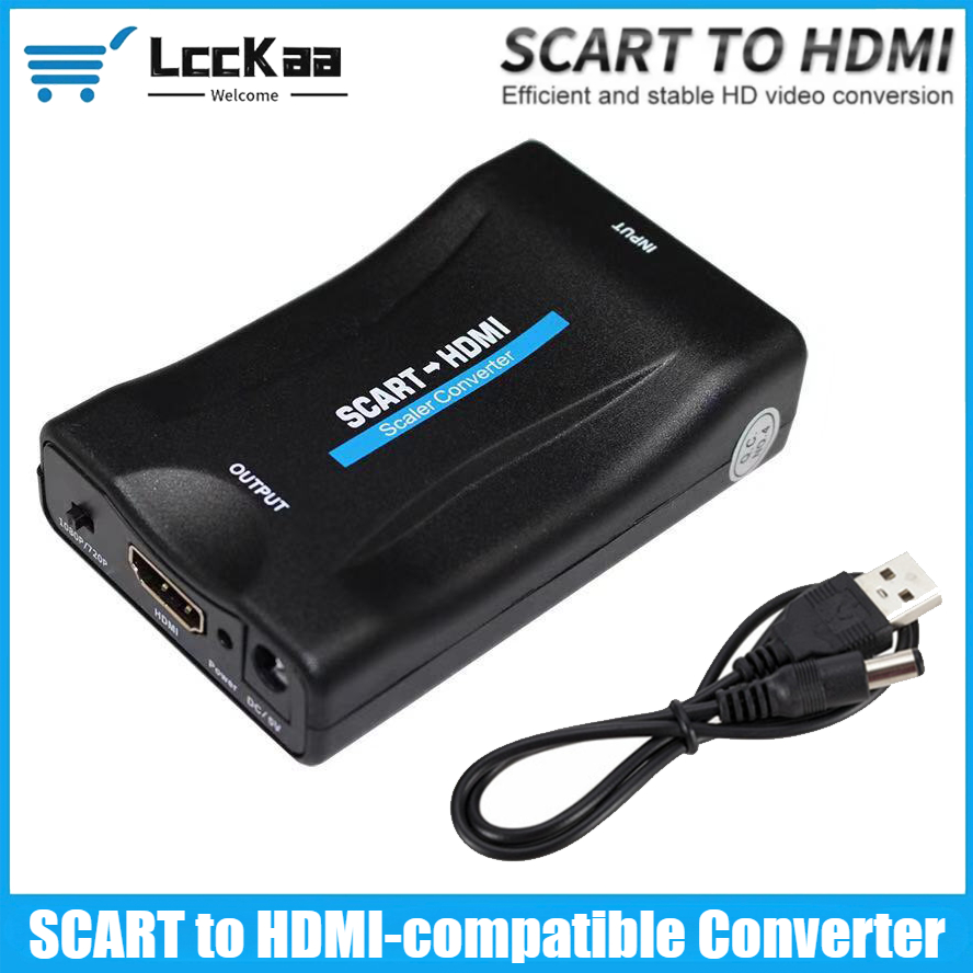 SCART to HDMI互換コンバーター 1080P ビデ - Scart To Hdmi のレビューと価格