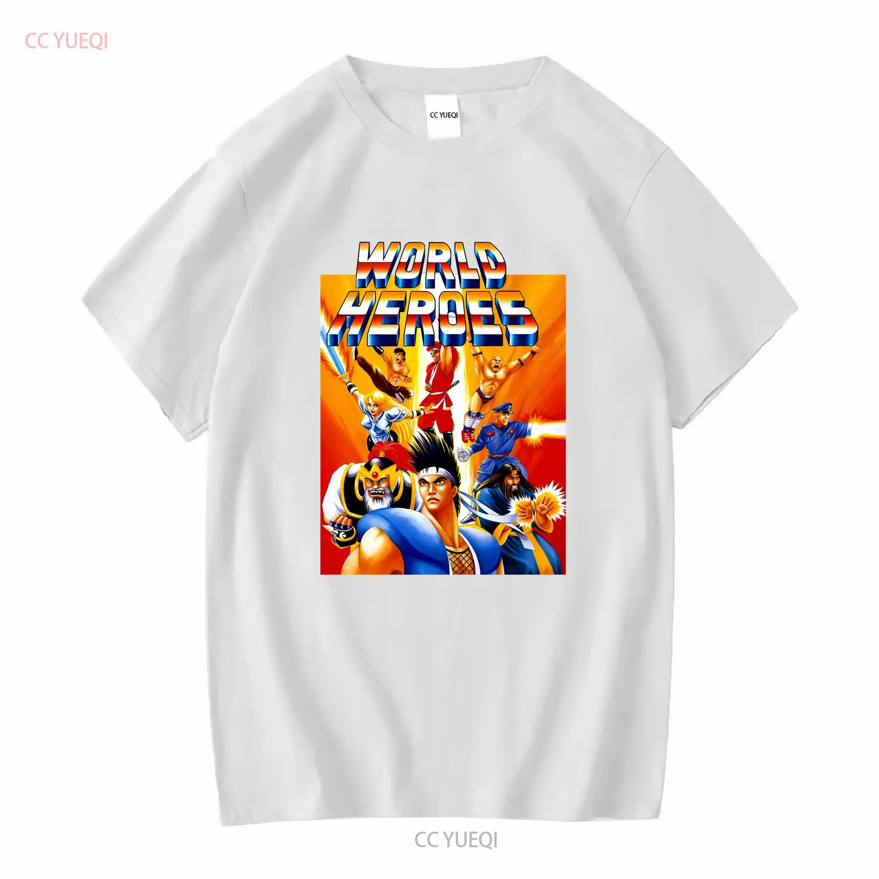 ワールドヒーローズクラシックネオジオビデオゲーム Tシャツヴ - Retro Gaming T Shirt のレビューと価格