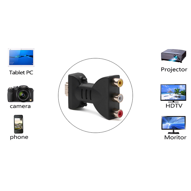 HDMI to AV コンバーター 3 RCA フル HD  - Scart To Hdmi のレビューと価格