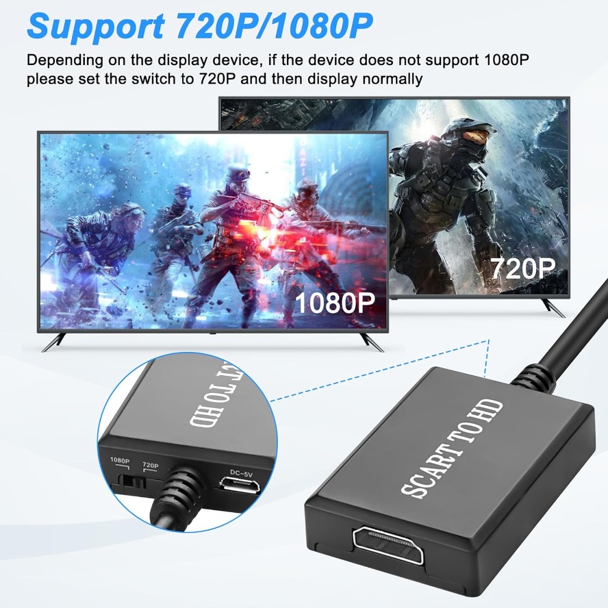 SCART to HDMI 互換ビデオ オーディオ アップス - Scart To Hdmi のレビューと価格