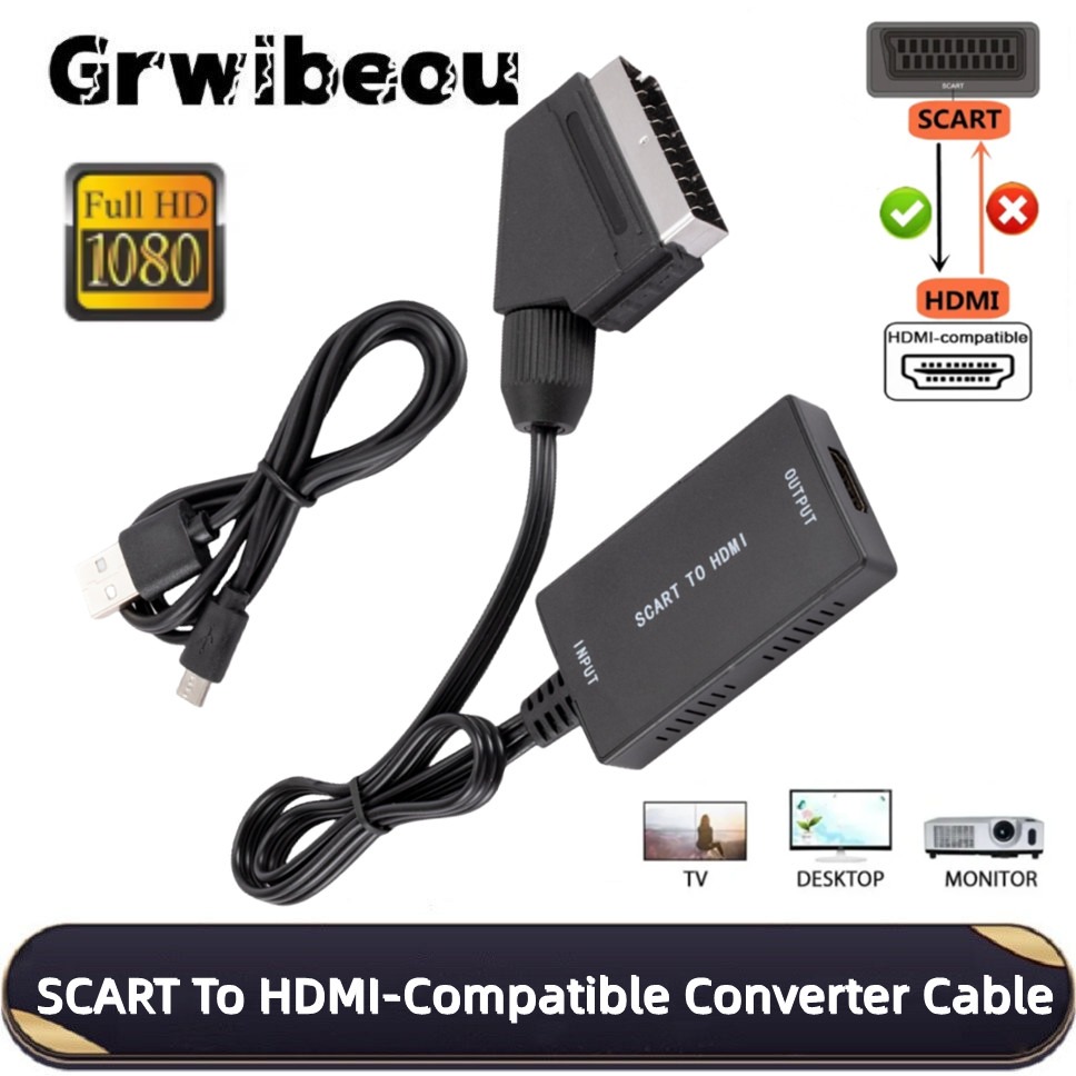 HD1080P SCART to HDMI 互換コンバーター - Scart To Hdmi のレビューと価格